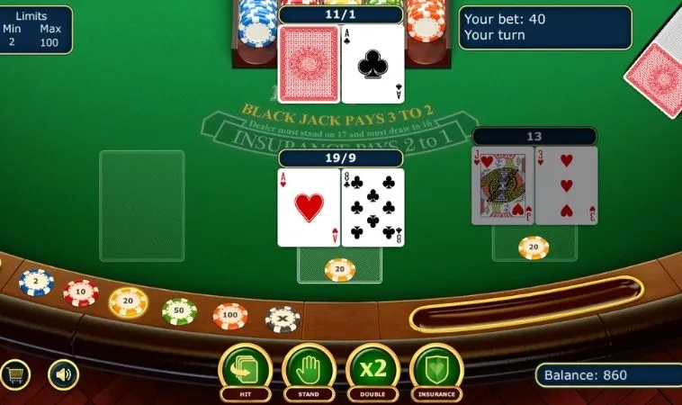 Hướng Dẫn Chơi Blackjack Tại K9CC: Luật Lệ Và Chiến Thuật Thắng Lớn 2 Các tùy chọn cược Blackjack tại K9CC